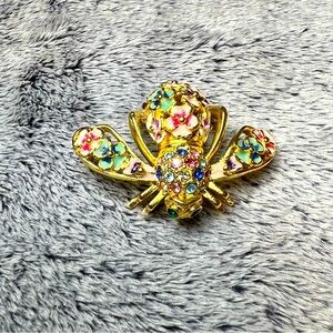 Joan Rivers Limited Edition Rhinestone Pansy Brooch